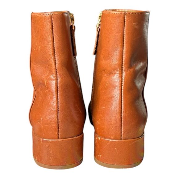 Sézane Low Léa Handcrafted Flat Ankle Boot in Natural Heritage Leather. Sz 6.5 - Picture 9 of 12